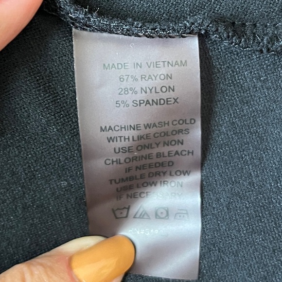 Vince Camuto Stitch Front Seam Ponte Legging Pant. Black Size Large #1318 - Picture 10 of 10